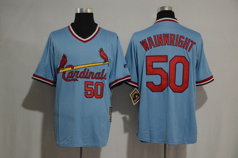 2017 MLB St  Louis Cardinals #50 Adam Wainwr Blue jerseys->st.louis cardinals->MLB Jersey